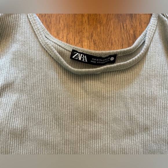 Zara Ribbed Long Sleeve Top - Picture 3 of 4